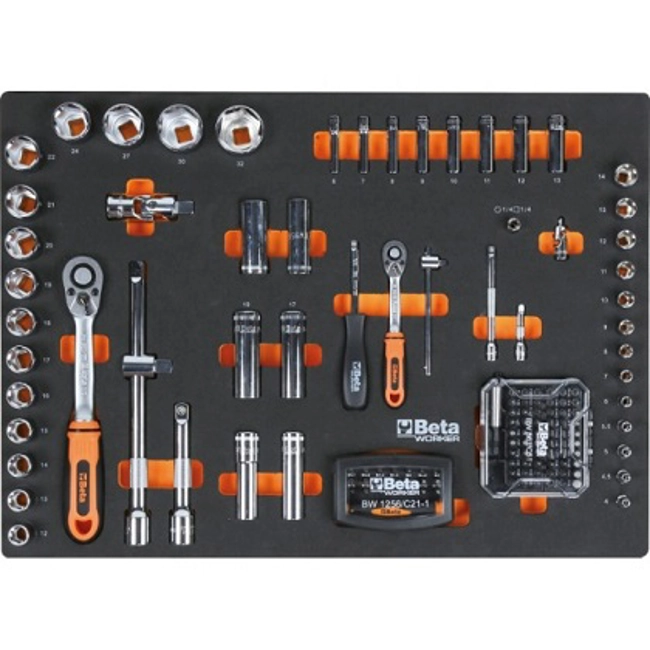 Vendita online Cassettiera 6 cassetti con assortimento 196 utensili art. BW C04BOX-A VU